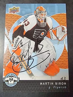 2007-08 UD Mini Jersey Collection Hockey #72 Martin Biron Signed Auto • $9