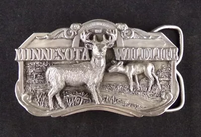 Minnesota Wildlife DEER Commemorative Belt Buckle 1984 #642/1000 • $20