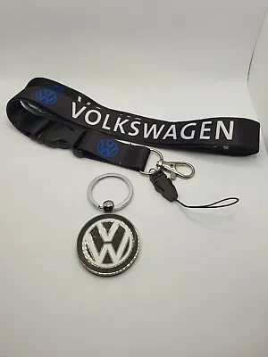 Volkswagen Round Keyring Metal  + Volkswagen  Lanyad • $14.51