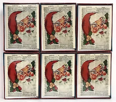 Lot Of 6 Marian Heath Boxed Christmas Cards Santa Claus 15 Cards/Box 90 Total! • $18.83