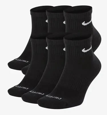 Mens NIKE Everyday Performance PLUS ANKLE Socks Pick 1 - 3 - 6 Pairs Dri Fit NEW • $44.99