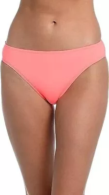 La Blanca Women's Classic Bikini Swim Bottom Hot Coral Size 10 • $13.49