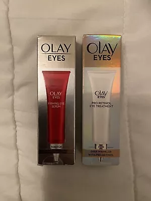 Olay Eyes Firming Eye Serum 15ml & Pro Retinol Eye Treatment 15ml • £28.99