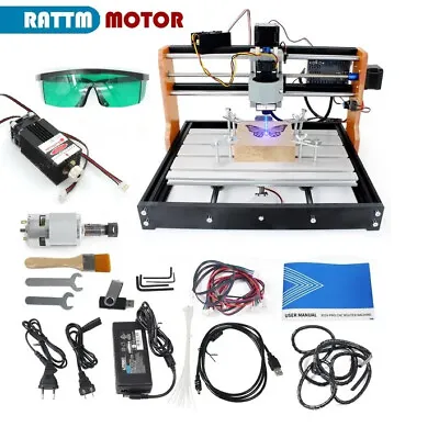 【USA】3 Axis 3018 Pro CNC Router Engraving Machine + 5.5W Laser For Wood Milling • $222