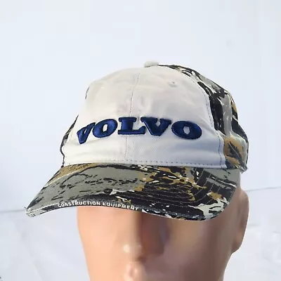 Vintage Volvo Blue Green Gold Camo Spellout Embroidered Hat Cap Trucks Transport • $25