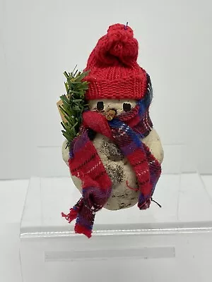 Artist Made Snowman Figure Christmas Arlene Inc Vintage 1995 Bloomington Indiana • $14.99