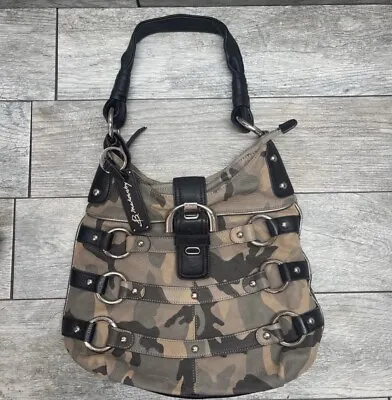 B. MAKOWSKY Leather Handbag Tan Camo Print • $44.25