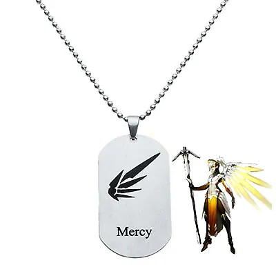 Overwatch Mercy Tag Video Game Series Pendant Charm Necklace • $9.97