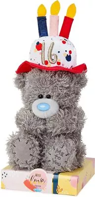 Me To You Bear With Cake Hat 16th Birthday Plush • £13.99