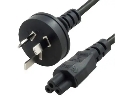 Clover Leaf Australian Power Cord Lead Cables 3-pin AUS 1 Metre PC Laptops &more • £5.99