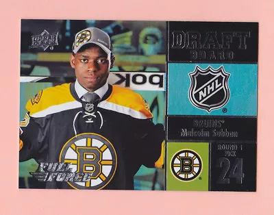 2015-16 Upper Deck Full Force Draft Board #DBSU Malcolm Subban SP! *PWE* • $5