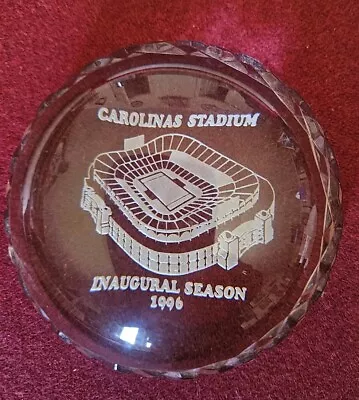 Carolina Panthers Waterford Crystal Paperweight 1996 Inaugural Season Charlotte  • $124.95