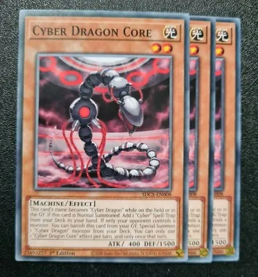 Cyber Dragon Core X3 Yu-Gi-Oh! SDCS-EN008 1st Common PLAYSET • £1.94