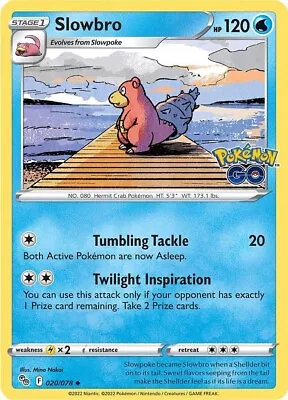 Slowbro 020/078 Pokemon Go Pokemon Card - NM • $2.29