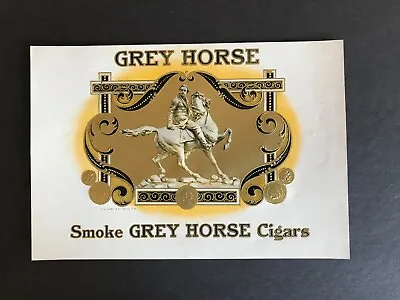 Grey Horse  Cigar Box Inner Label Civil War Theme Confederate General • $9.99