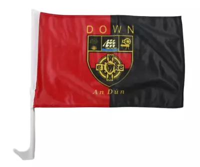 £9.99 • Buy Down Car Flag - Official GAA Crested Irish Gaelic Football Hurling