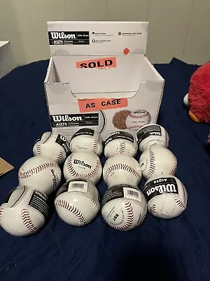 Wilson Little League Leather Baseballs Practice Tee Ball One Dozen A1274 • $35