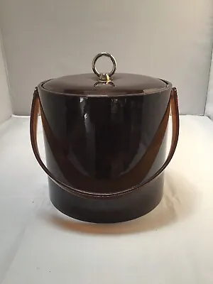 $25.25 • Buy Vintage Georges Briard Ice Bucket Tortoise With Lucite Handle & Lid. Midcentury