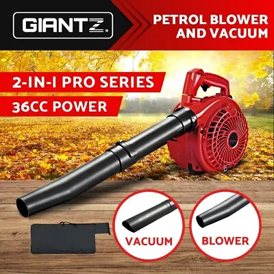 Giantz Petrol Leaf Blower Vacuum Handheld Commercial Outdoor Garden Tool 36CC • $161.95
