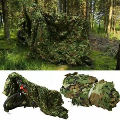 5x23FT Camouflage Netting Camo Army Net Woodland Camping Hunting Cover Shade US • $18.99