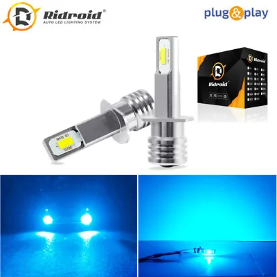 2pcs H1 8000k Ice Blue 100W High Power LED Fog Light Car Driving Bulb DRL Lamp • $11.98