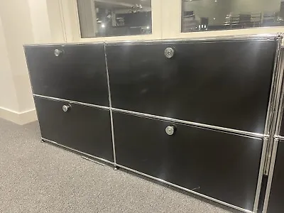 USM Haller Design Sideboard Shelf 3 Compartments 2 Flaps 2 Pull Out Office Shelf • £1350