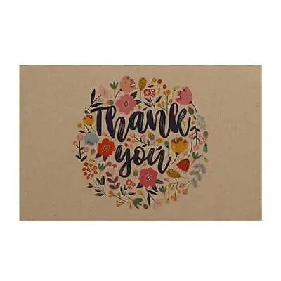 50 Thank You Kraft Paper Cards Cardstock 10x6.5CM Wedding Party Shop Craft Card  • $9.95