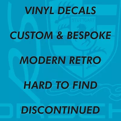 Vinyl Decals Stickers Transfers Automotive Car Van Truck Custom Bespoke Retro • £5.99