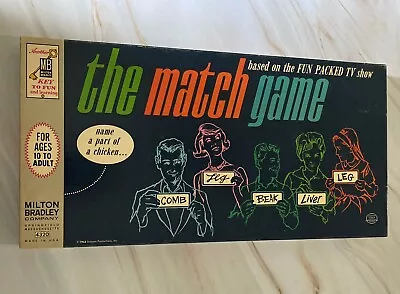 1963 Vintage The Match Game Milton Bradley Board Game  Complete • $25