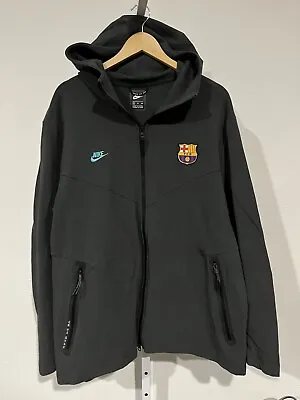 NIKE FC BARCELONA TECH PACK FULL ZIP HOODIE 2019/20 Sz XXL EUC • $95