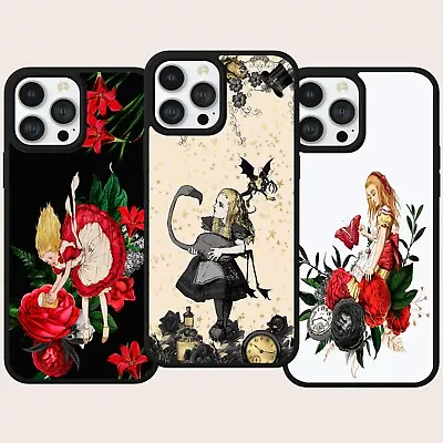 Gothic Wonderland Floral Anime Girl Phone Case Cover For Iphone Samsung Huawei • £7.99