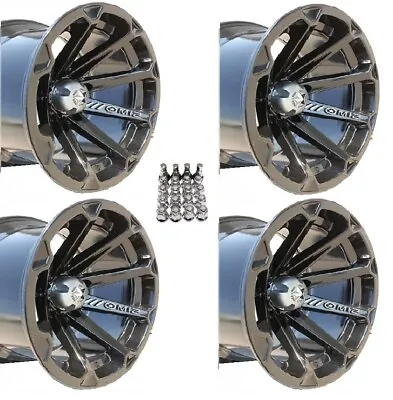 MSA M12 Diesel ATV Wheels/Rims Black 14  Deep Dish Sportsman RZR Ranger • $452