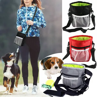 Dog Walking Training Obedience Treat Pouch Portable Pet Puppy Snack Belt Bag UK • £5.49