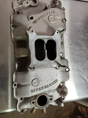 Vintage Offenhauser 360 Deg BBC Aluminum Intake Manifold Rect Port Chevy 5766 • $199