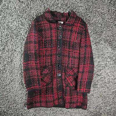 £15 • Buy Nightingales Womens Jacket Coat Size 18 Red Check Tartan Winter