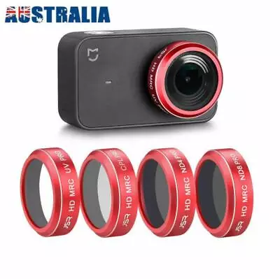 Camera Lens Filter Kit For Xiaomi Mijia 4K Mini Action Camera HD-UV CPL ND4 ND8 • $16.15