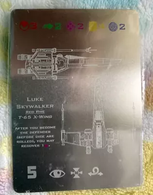 Star Wars X Wing Metal Etched Card Double Sided Luke Skywalker/Veteran • $4