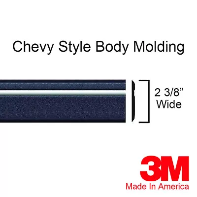 Chevy S-10 & S10 Blazer Black/Chrome Body Trim Side Rocker Molding - BY THE FOOT • $4.25