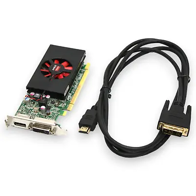 AMD Radeon R7 350X 4GB DDR3 Video Graphics Low Profile Card N81X7 + HDMI Cable • $32.95