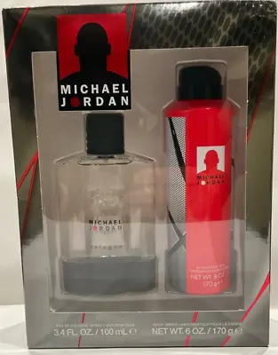 Michael Jordan  Cologne Spray  Cool Scent  3.4 Fl Oz + 6 Oz  Body Spray Gift Set • $37.99