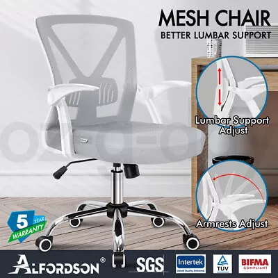 ALFORDSON Mesh Office Chair Executive Fabric Gaming Seat Racing Tilt Computer • $89.95