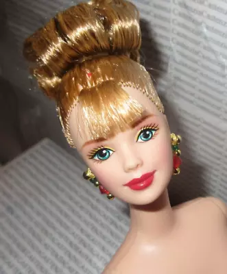 N459 Nude Barbie 1998 Winter Splendor Avon Exclusive Updo Fashion Doll For Ooak • $14.95