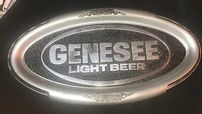 Vintage Genesee Light Beer Oval Plastic Tray/Sign 20  X 10.5 -Great For Man Cave • $9.99