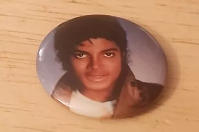 Vintage 1980's  Michael Jackson Button Pin  • $9.99