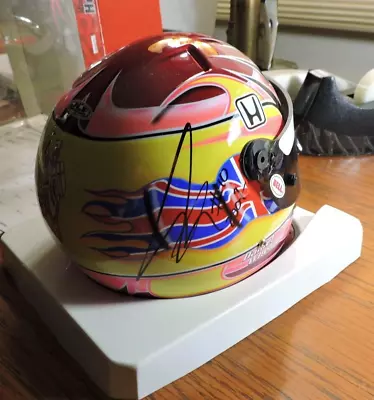Indy 500 Dan Wheldon Signed Mini Helmet • $295