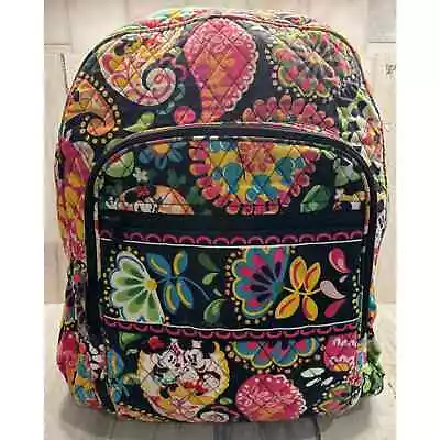 Vera Bradley Disney Parks Midnight With Mickey Full Size Large Backpack 16  • $60