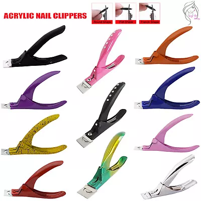 Acrylic False Nail Tip Cutter Clipper Slicer Nails Edge Salon Art Tip Trimmer • £2.49