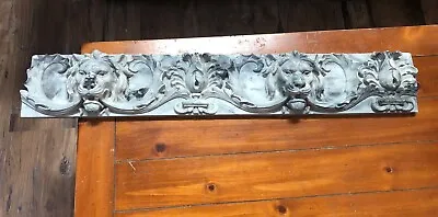 Natural Stone Fireplace Mantle Centerpiece – Marble Mantel Surround Lions EPIC • $236