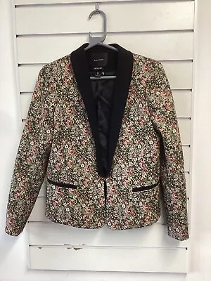 Floral Jacket Maison Scotch Size 2 [DE] • £13.50