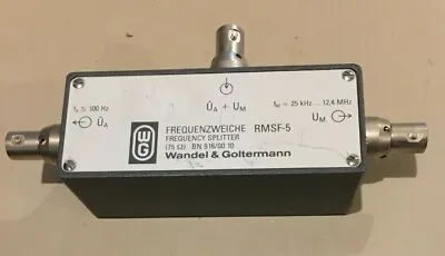 $28 • Buy Wandel & Goltermann RMSF-5 Frequency Splitter 75 Ohm BNC BN 916/00.0